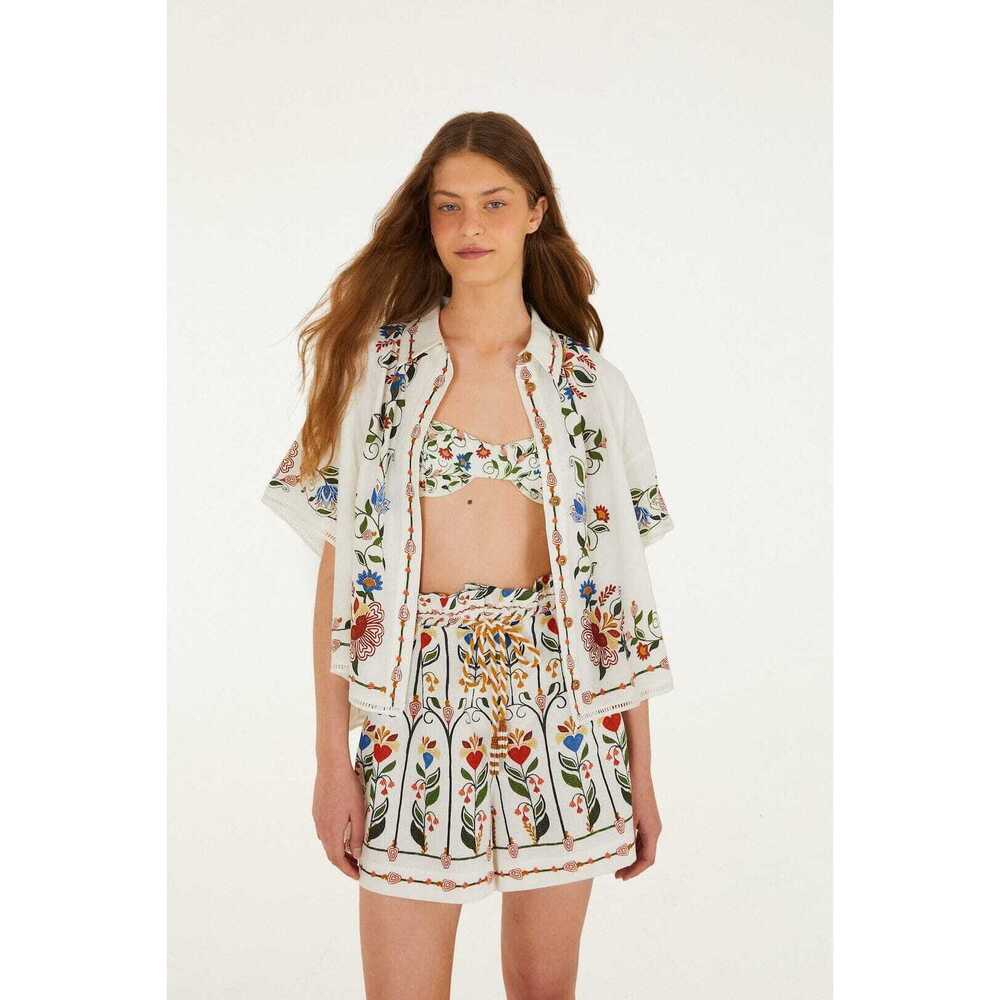 Off-White Stitched Garden Blouse